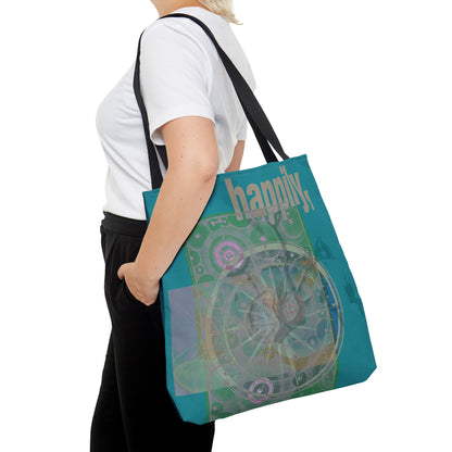 Large Tote Bag - Happily + Thankfully