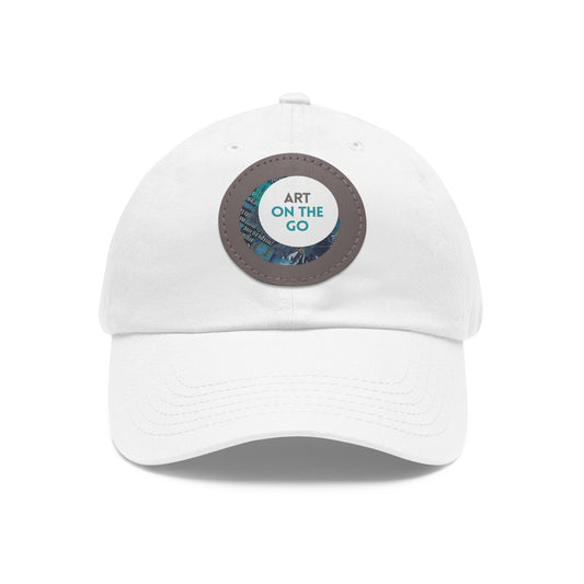 Dad Hat with Leather Patch (Round)