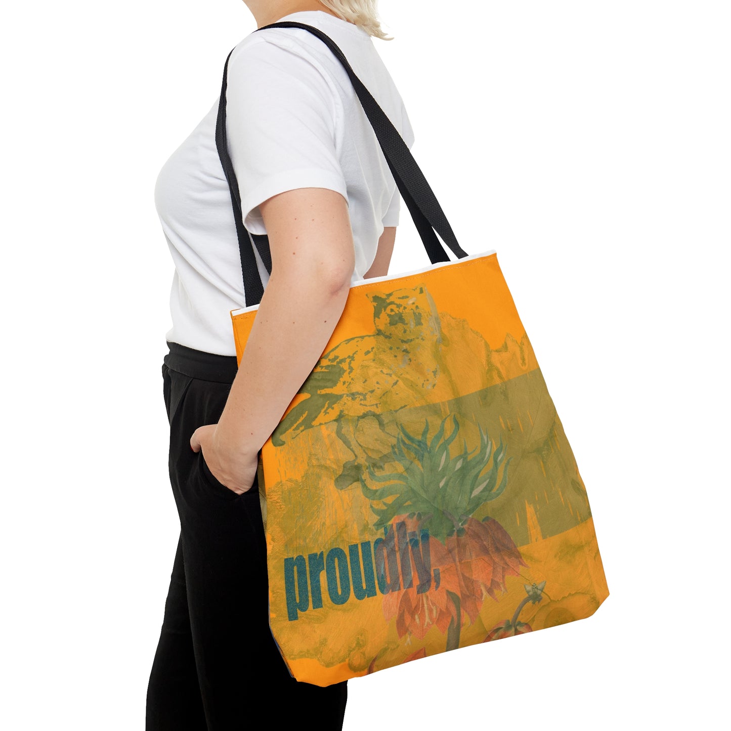 Large Tote Bag - Proudly + Warmly