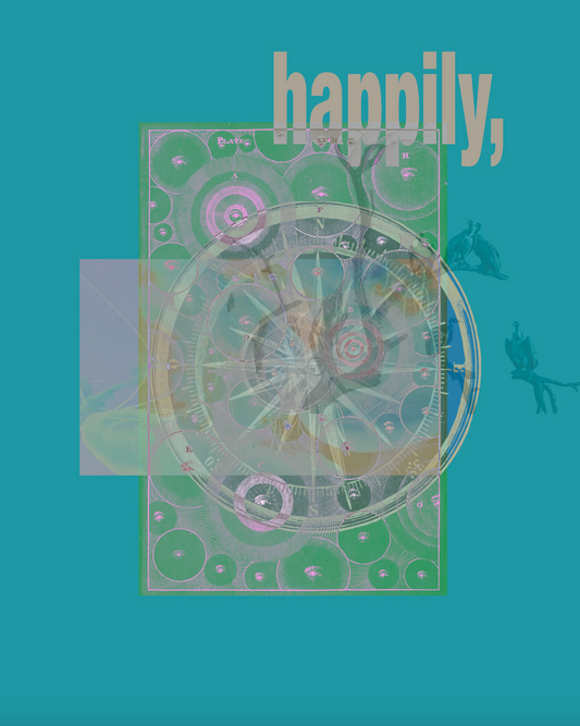 Happily, a greeting card (5x7in)