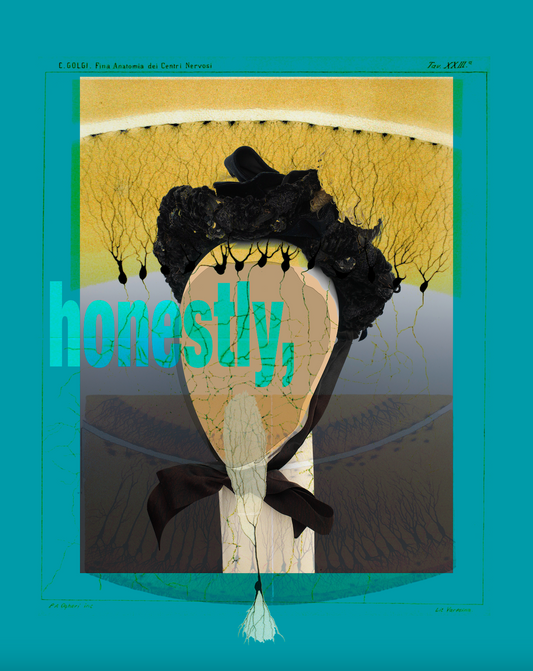 Honestly, a greeting card (5x7in)